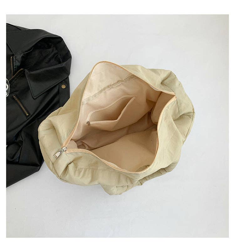 Sweetkama - Wholesale Tote Bag - Women's - Ladies Puff Solid Color Padded Cloud Tote Bag SKAB413411