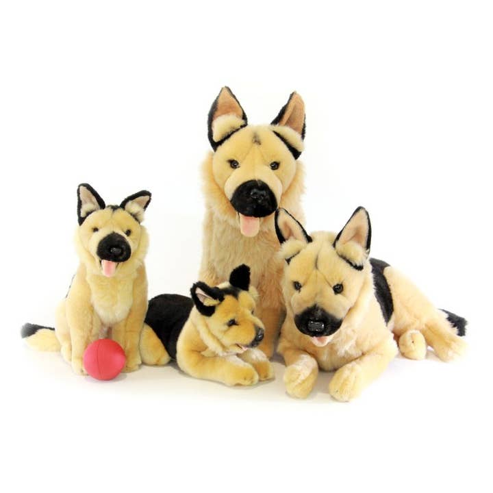 FurTastic Friends by Bocchetta Plush Toys – Engroshandel Plyslegetøj - Børn og baby – Konge - Schæferhund Størrelse 42 cm/16,5“
