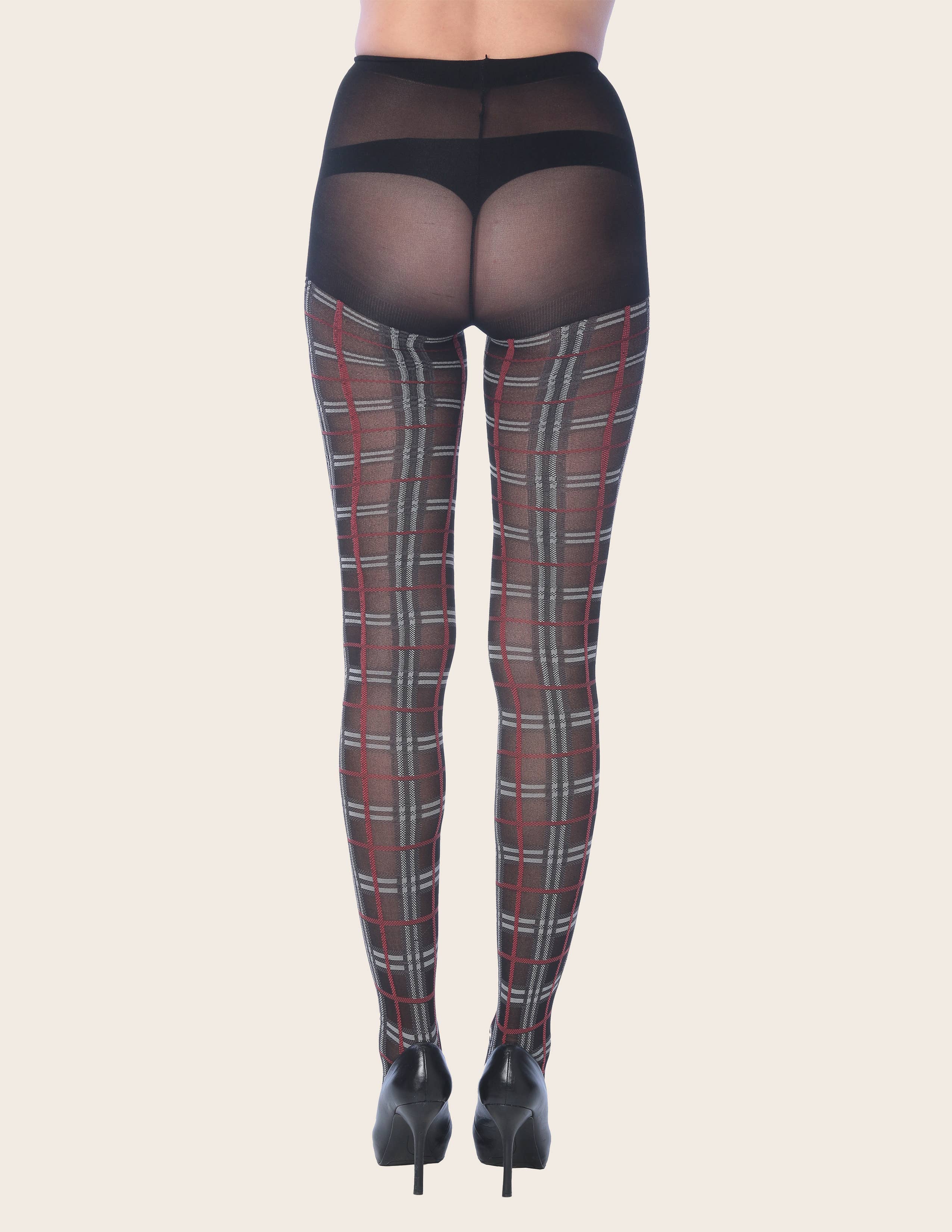 Isadora, Tipi toe, & James Fiallo - Wholesale Tights - Women's - Isadora Women Colored Checkered Sexy Fashion Tights9