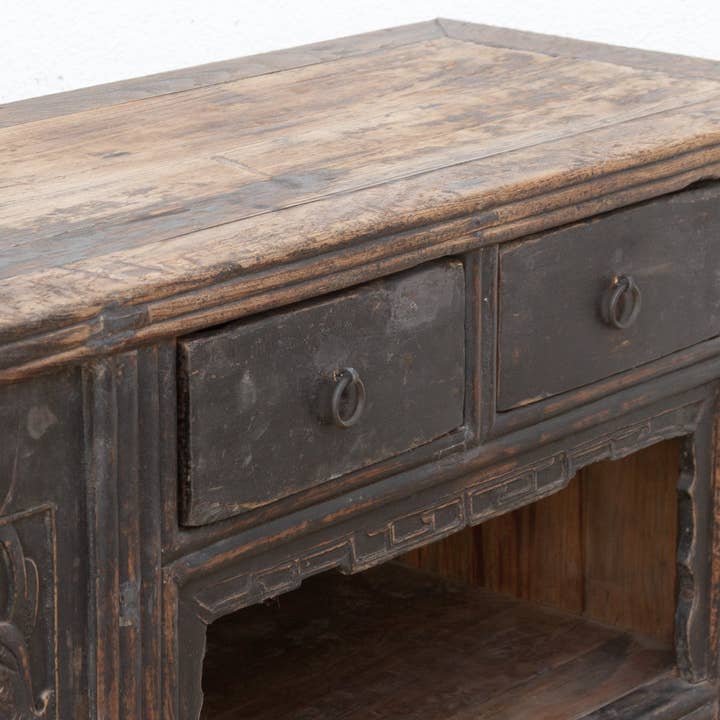 De-cor - Wholesale Cabinet - 19th Century Carved Black Altar Cabinet4