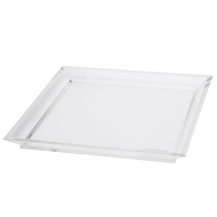 A&B Home Group Inc. - Wholesale Decorative Tray - 14x14" Large Acrylic Square Tray - Clear