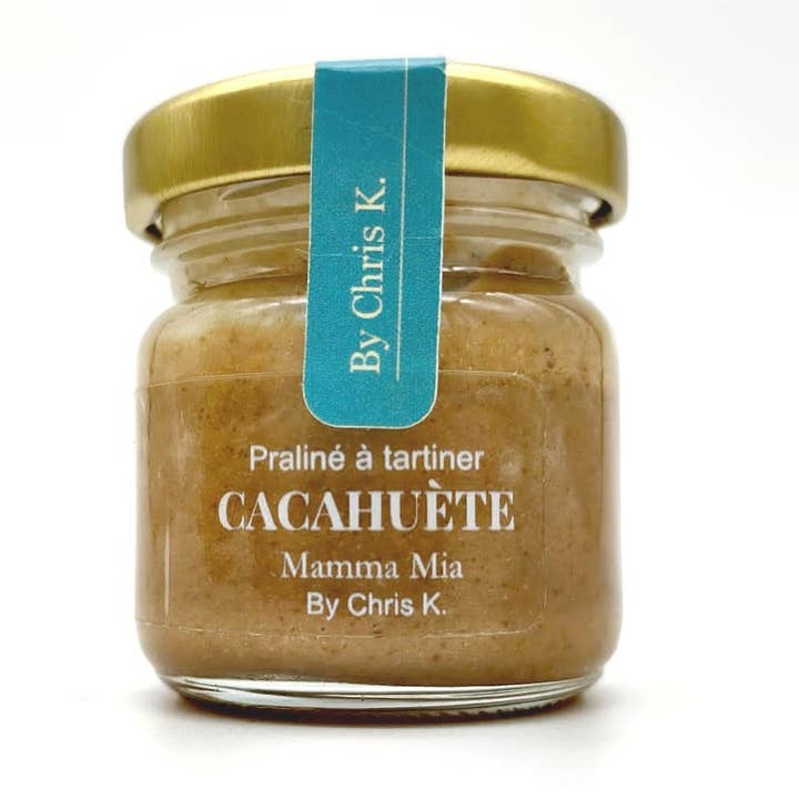 Praliné à tartiner CACAHUÈTE, Mamma Mia - 40g pour la vente par By Chris K.