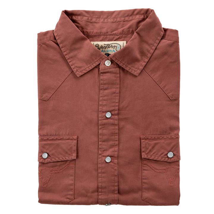 Western Aloha - Wholesale Button Down Shirt - Men's - Longhorn Western Shirt