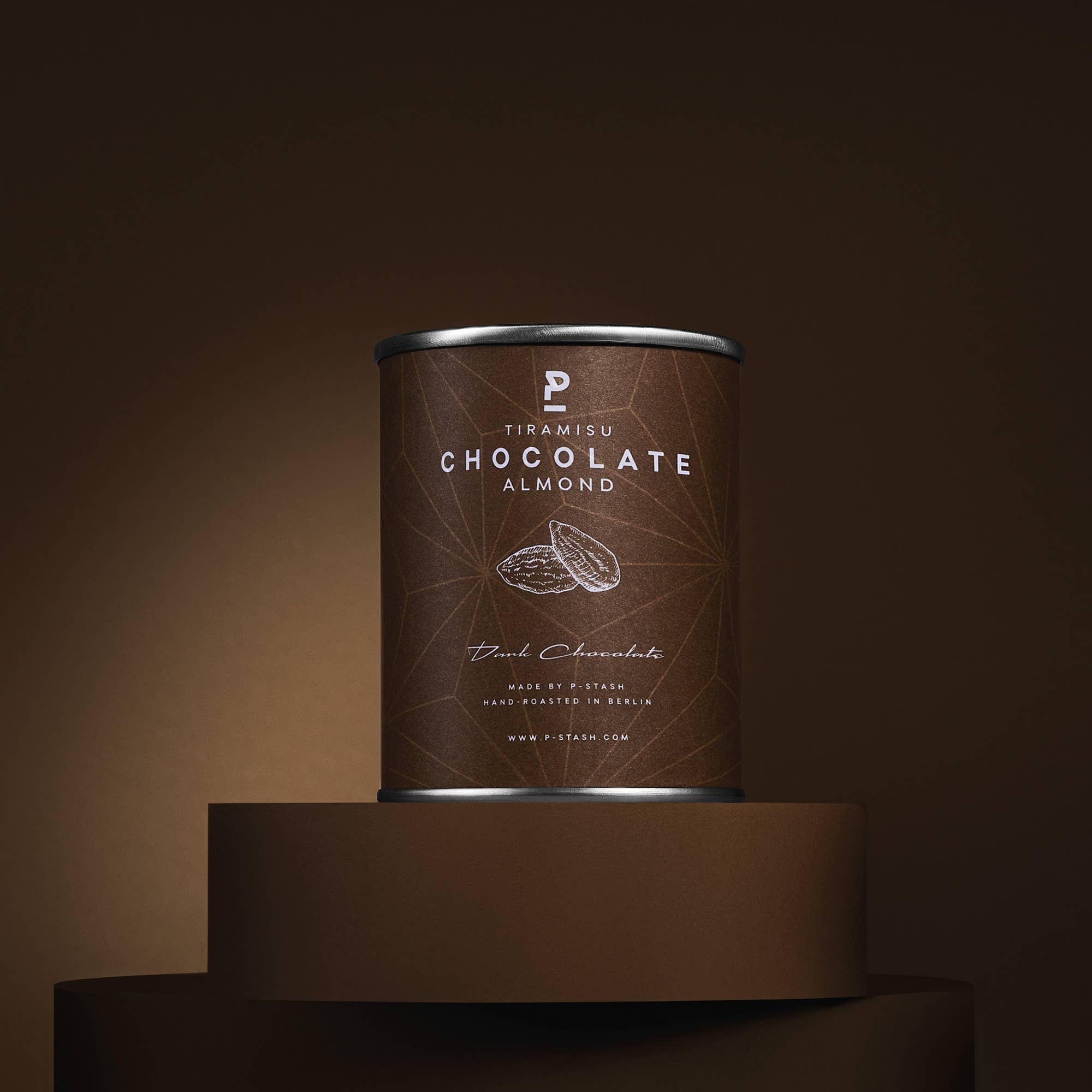 P-Stash – Großhandel Süßigkeiten mit Schokoglasur – 12x Mandel - Dunkle Schokolade mit Tiramisu - Mini 60g1