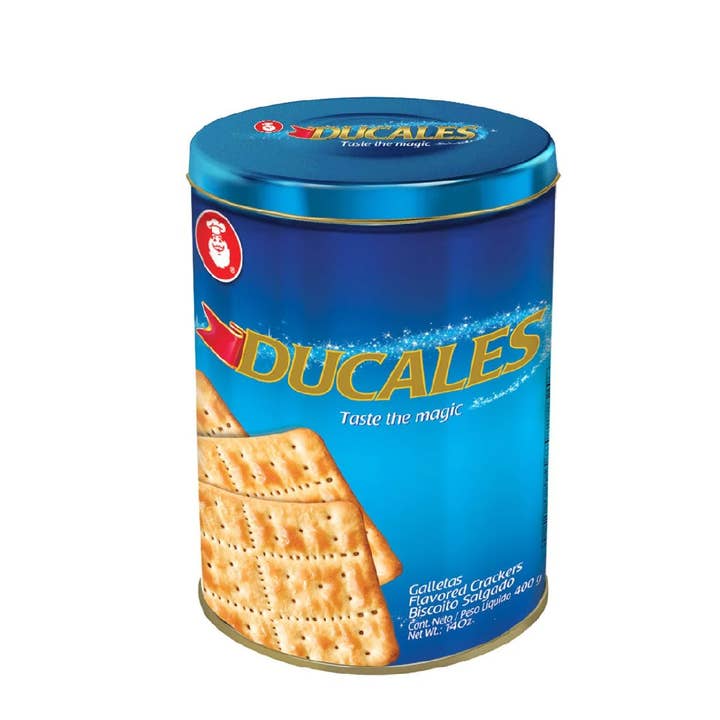 Noel Ducales Crackers Tin - 14 oz - Light and Buttery Colombian Crackers for wholesale by JETa Imports