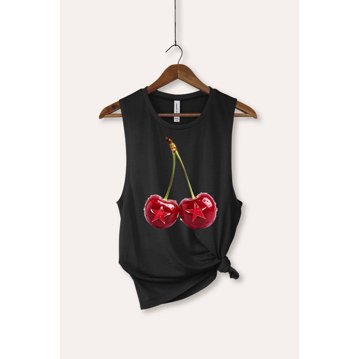 PINK NABI – wholesale Tank top – Women′s – Cherry Star Fruit Graphic  Women's Jersey Tank Top4