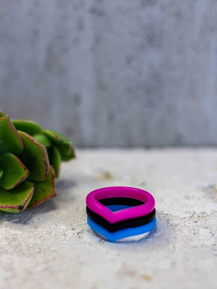 TUFF TIN TRIO - Flouro Ladies for wholesale by TUFF RINGS Australia