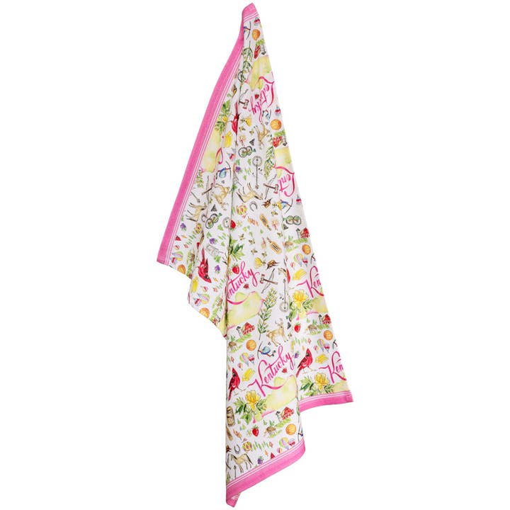 Boston International - Wholesale Tea Towel - KY Kentucky State Collection 28" Cotton Tea Towels Set Of 21