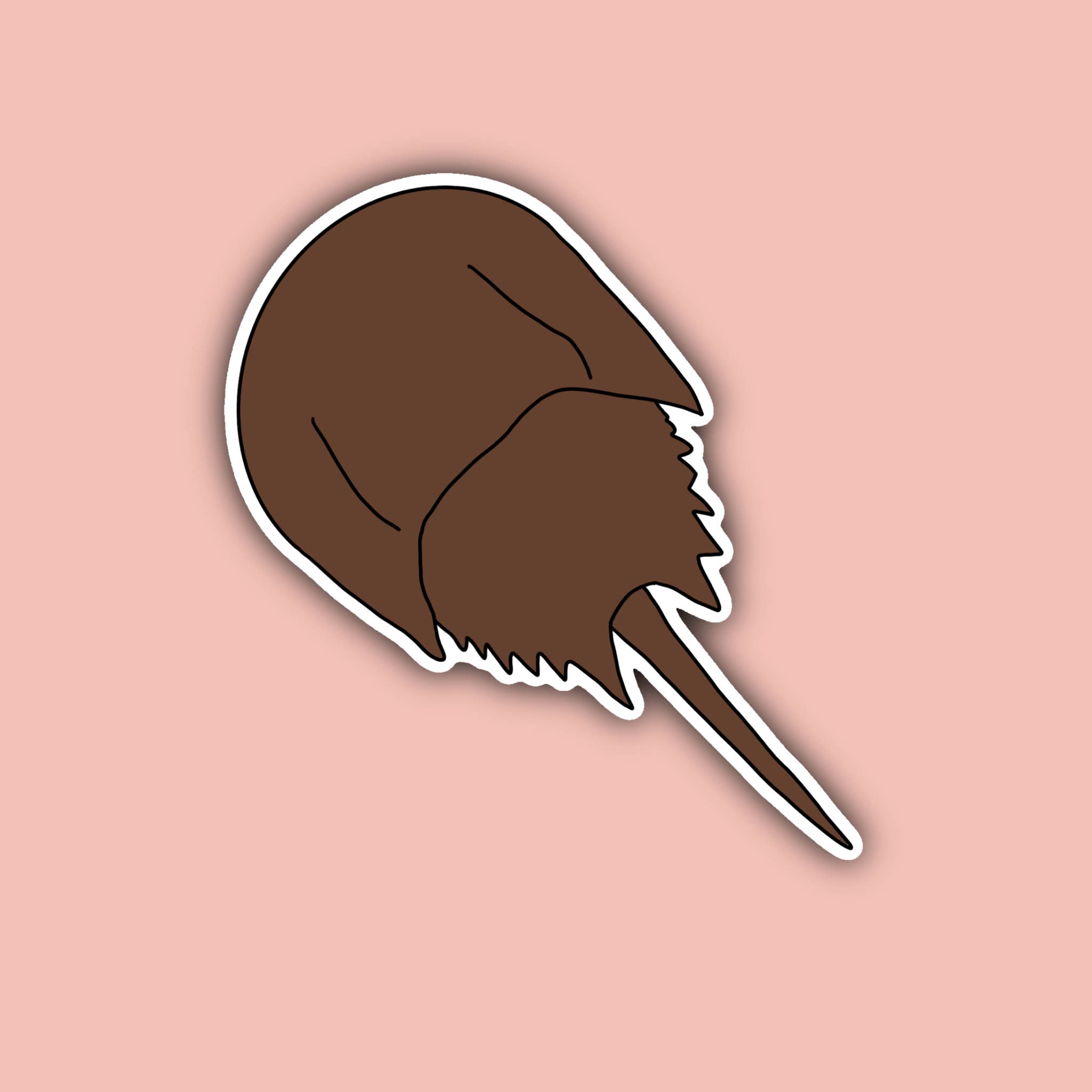 Delmarva Stickers - Wholesale Sticker - Horseshoe Crab - 3" Waterproof Sticker