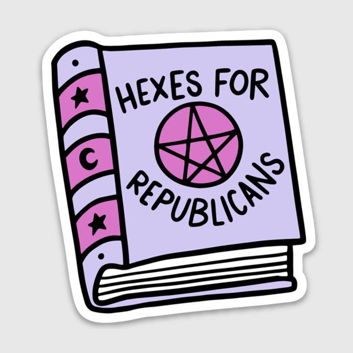 Autocollant Hexes Pour Républicains pour la vente par Brittany Paige