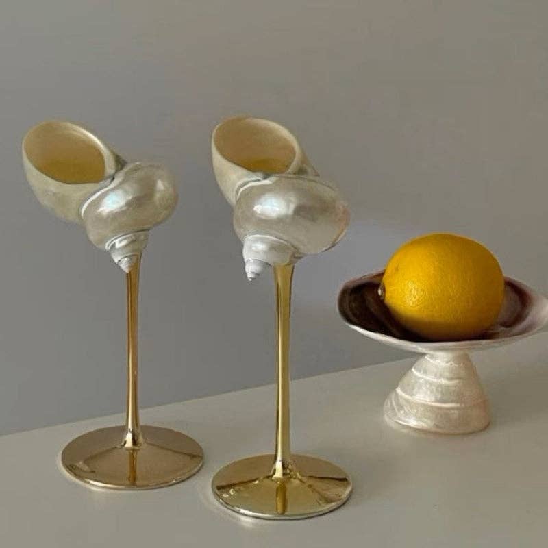 Kiyo Home – Großhandel Trinkglas/Tasse – Seashell-Gläser-Set aus 4 | Cocktailglas | Margarita-Glas13