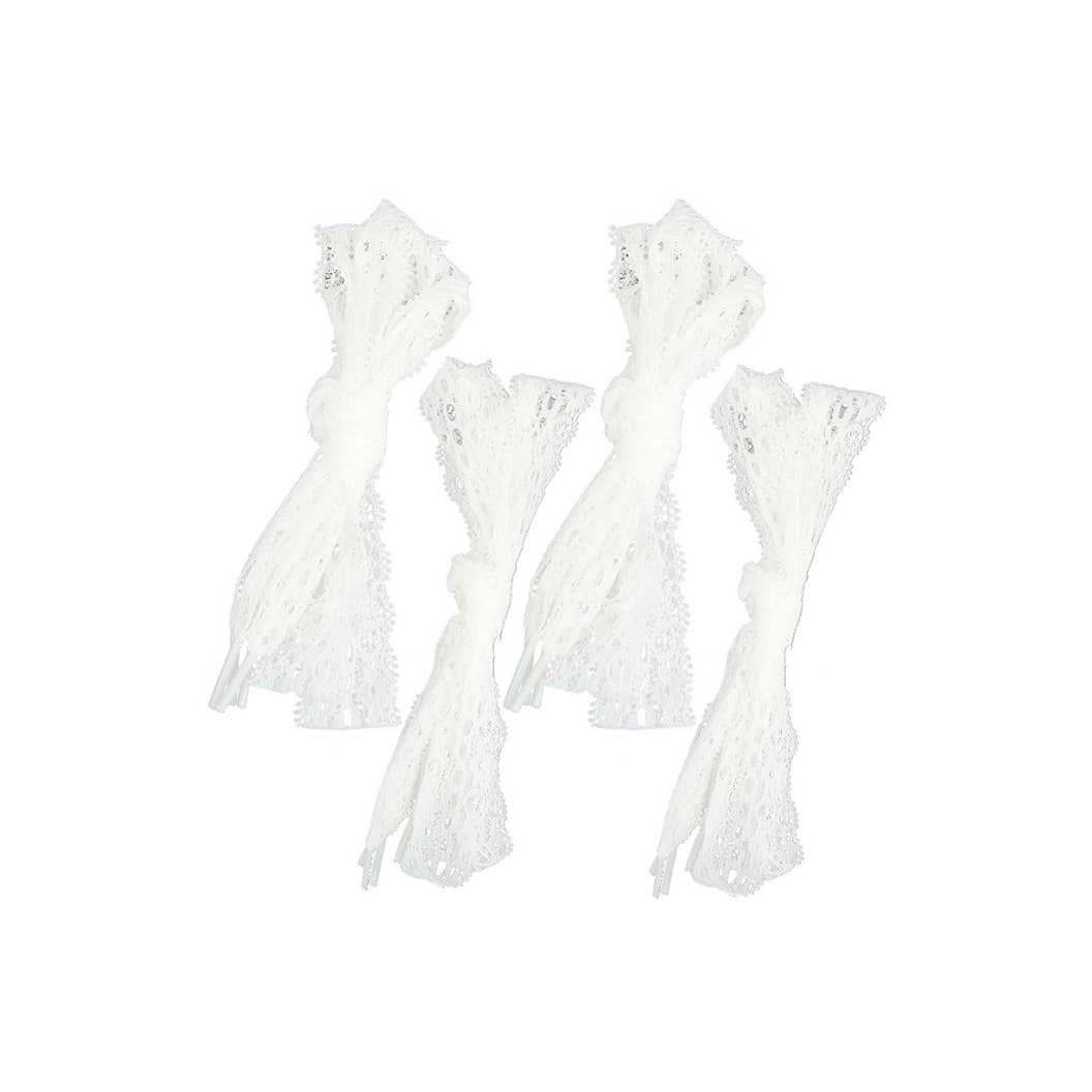 The Charm Bar Company – Großhandel Schuhzubehör – Unisex – Sortierte Schnürsenkel aus Spitze | Packung mit 5