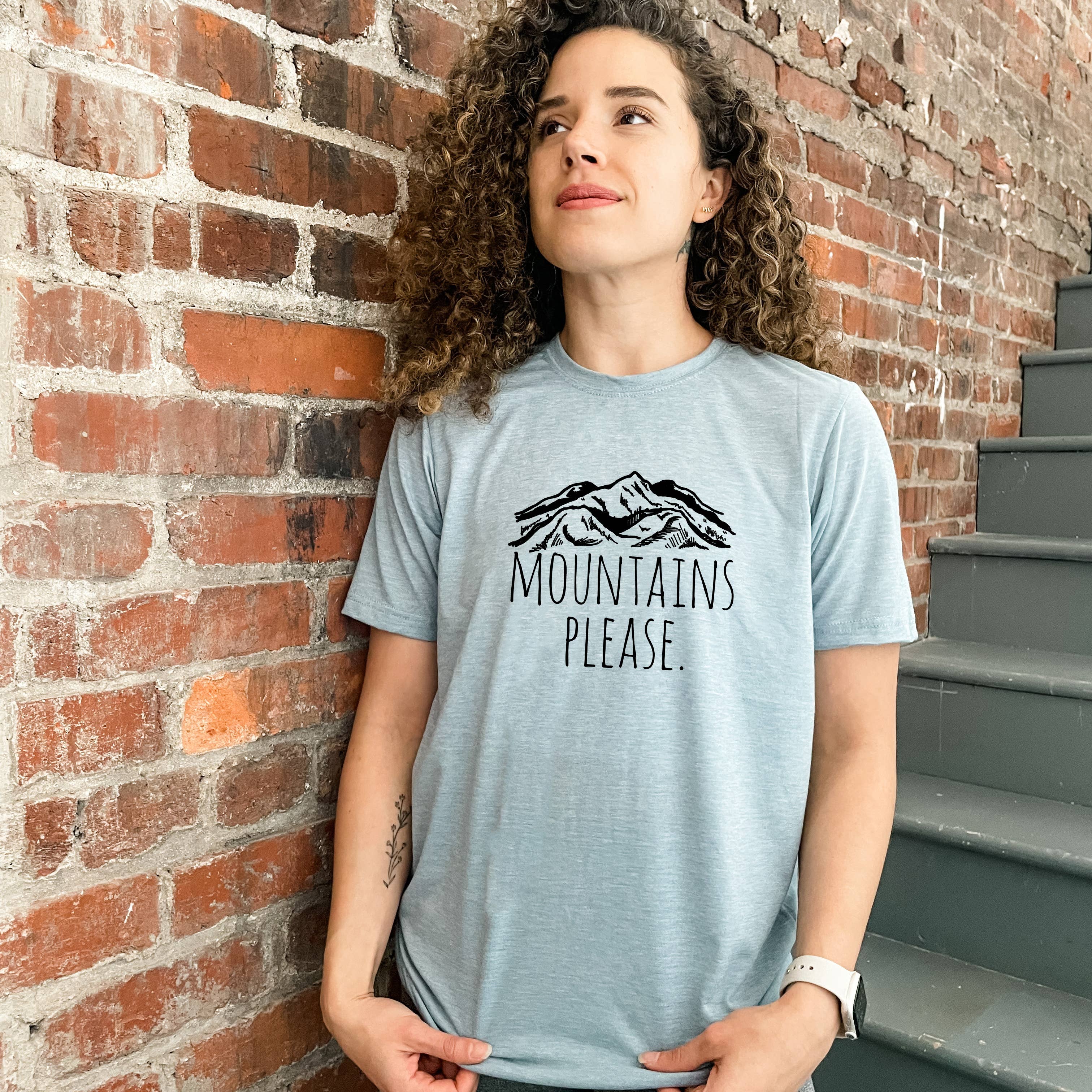 Moonlight Makers - Wholesale Screen Printed T-Shirt - Men's - Mountains Please - Men's Tee - Hiking, Nature4