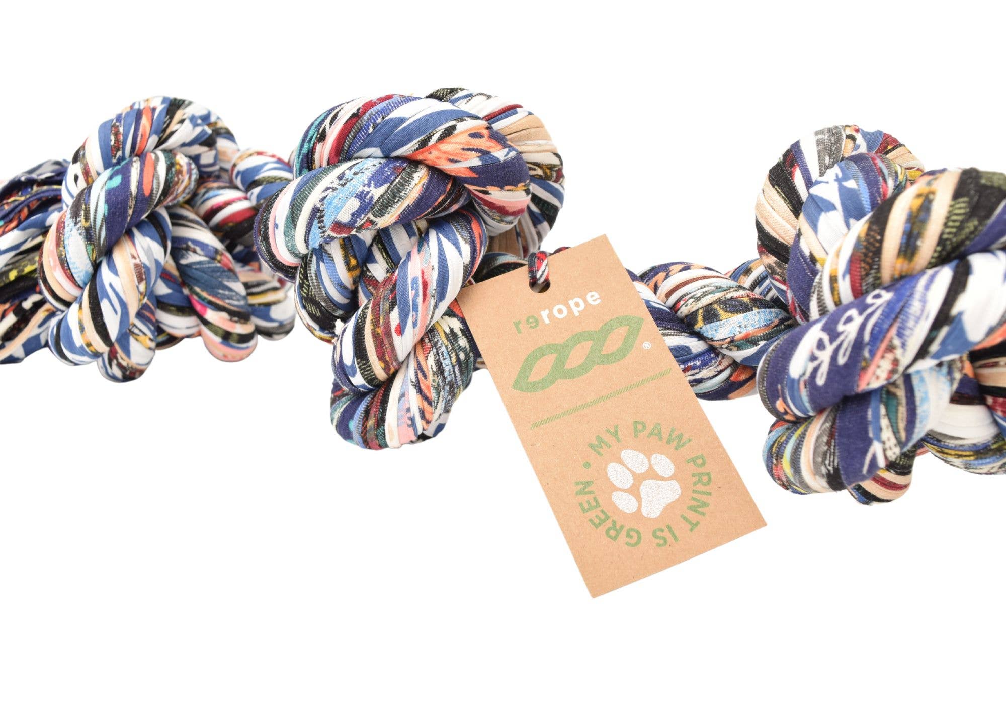 Shreds + rerope - Vente Jouet en corde – chien - Jouet noué recyclé ErRope avec balle pour chien (lot de 10 assortis)6