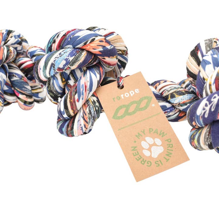 Shreds + rerope - Vente Jouet en corde – chien - Jouet noué recyclé ErRope avec balle pour chien (lot de 10 assortis)6