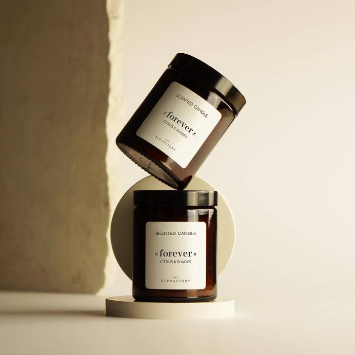 THE OLPHACTORY Citrus & Shades 135g vegetable wax candle for wholesale by SEVENREEDS