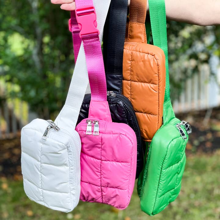 Babs + Birdie - Wholesale Belt Bag - Women's - The Drew | Puffer Belt Bag7