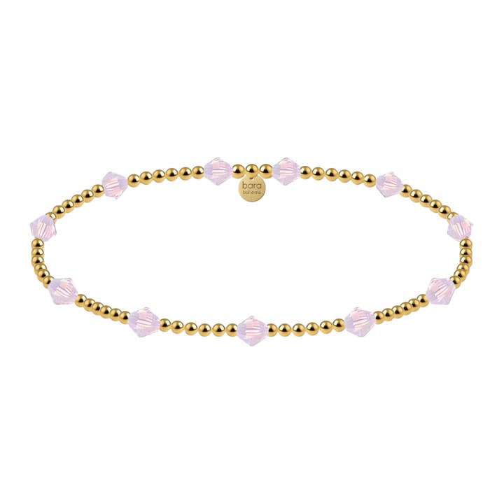 Crystal BTY 2MM | Gold Filled Beaded Bracelet for wholesale by bara boheme