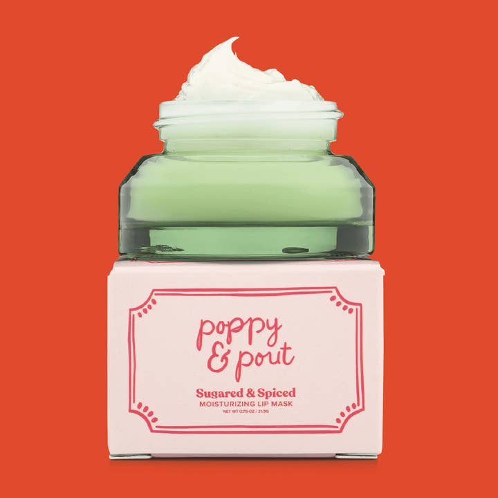 Poppy & Pout - Vente Soin/masque pour les lèvres - Édition limitée, masque pour les lèvres, Holiday, sucré et épicé