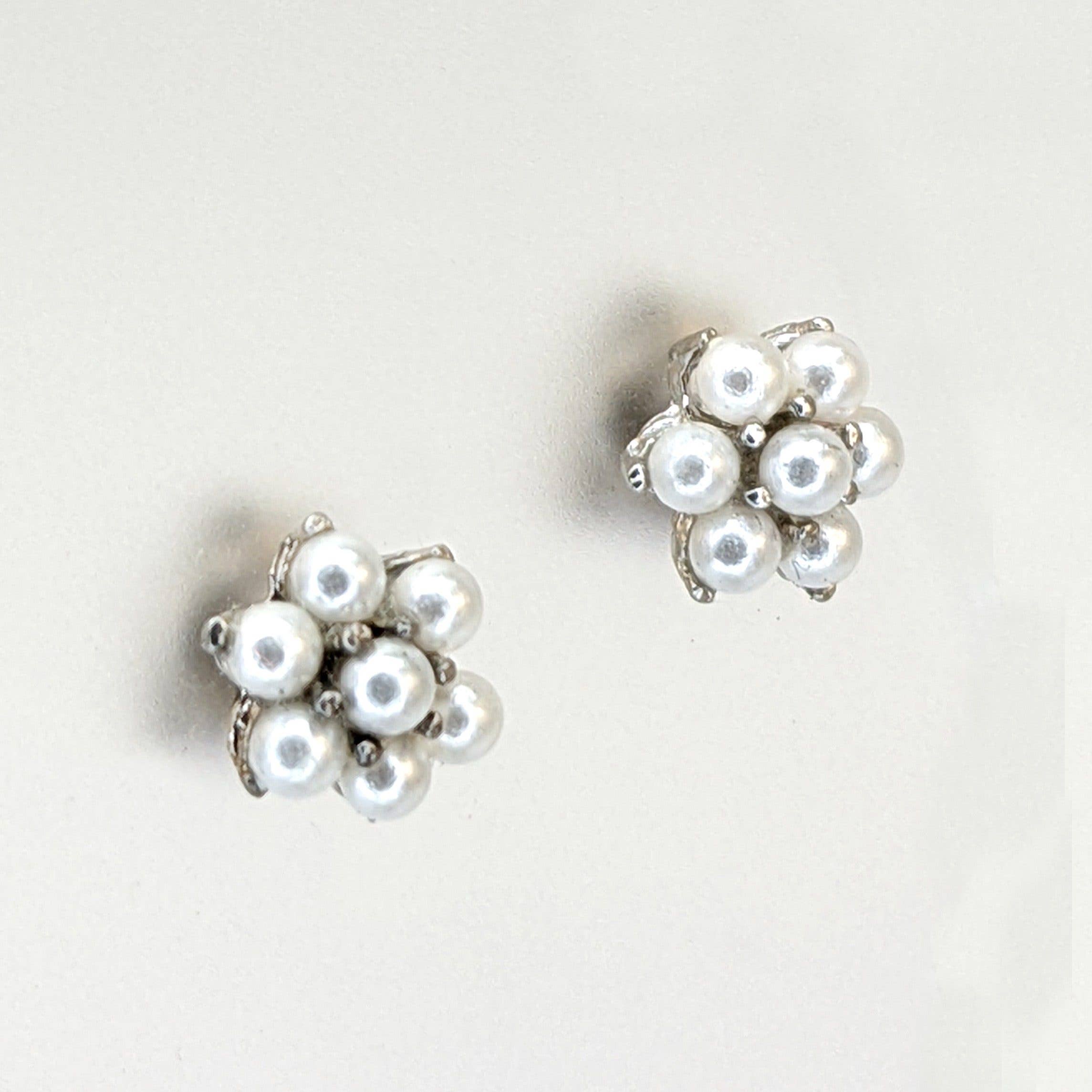 Ping Ping Jewellery - Venta al por mayor Pendientes de botón/aretes de poste - Pendientes de perlas de semilla de oro y Swarovski