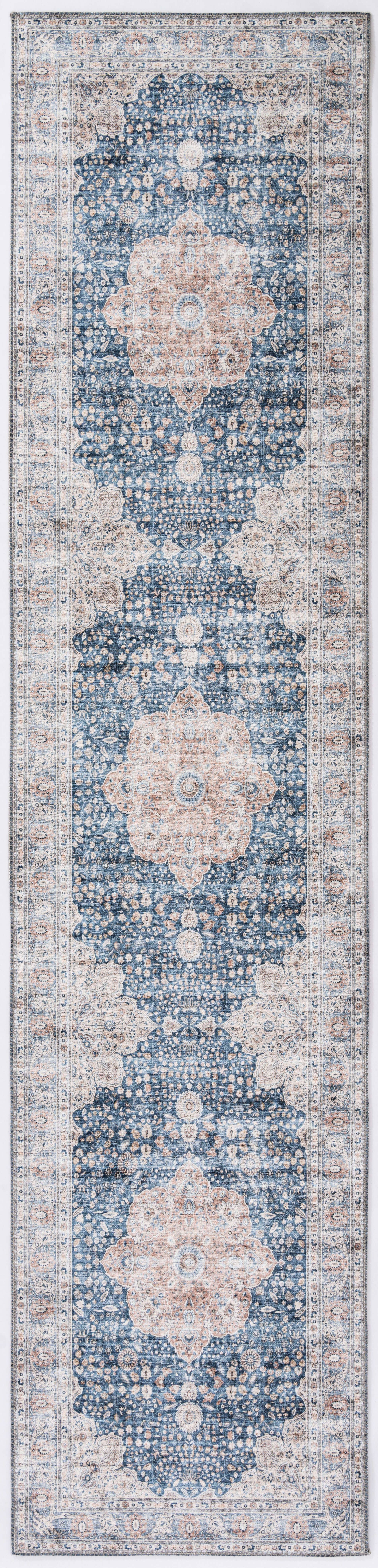 Abani Rugs - Vendita all'ingrosso Tappeto - Abani Paloma PAL200A - Tappeto tradizionale vintage blu e beige0