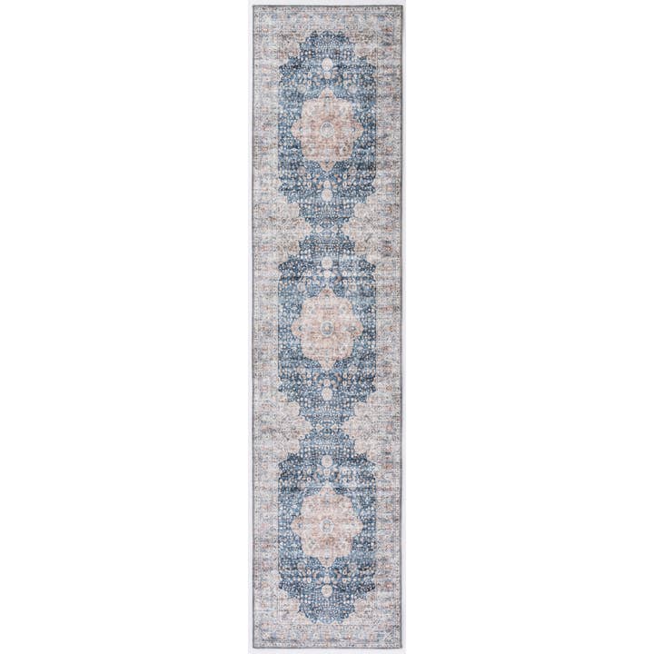 Abani Rugs - Wholesale Vloerkleed - Abani Paloma PAL200A Vintage blauw en beige traditioneel tapijt