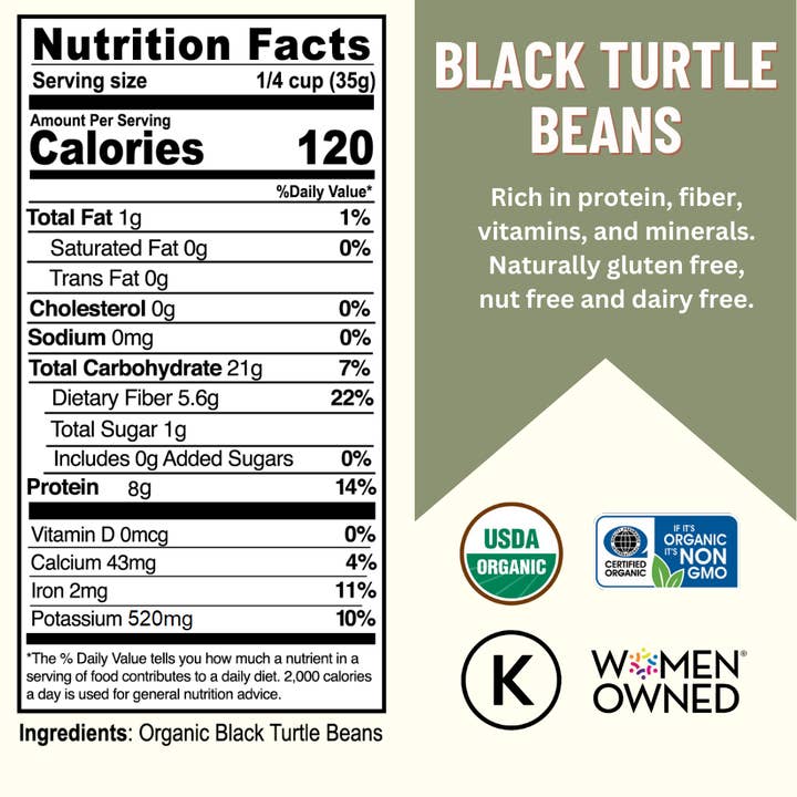 Mountain High Organics - Wholesale Beans - Mountain High Organics - 25lb Bag, Organic Black Beans1