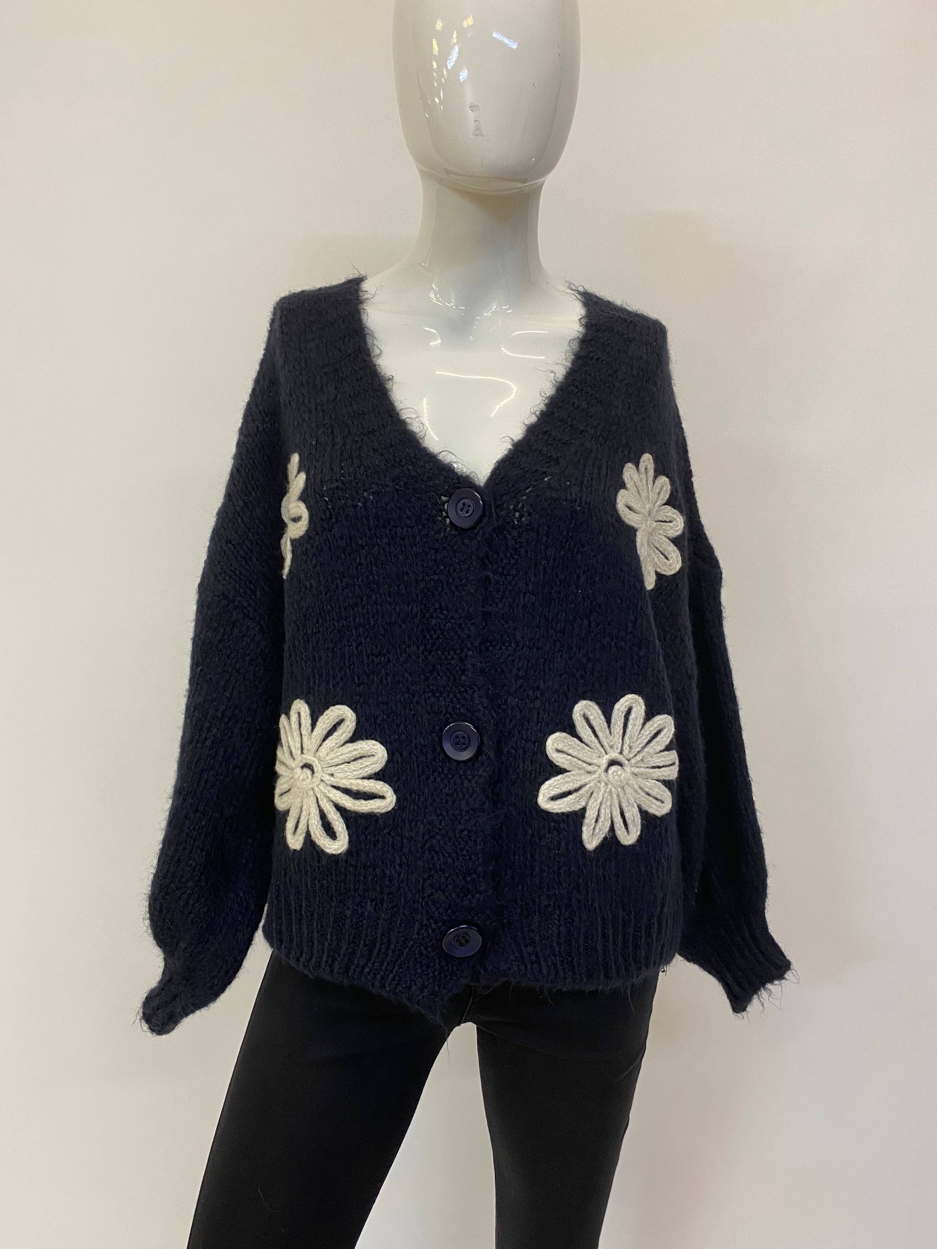 ORNELLA PARIS - Vendita all'ingrosso Cardigan - Donna - Cardigan ricamato LEL-G307791