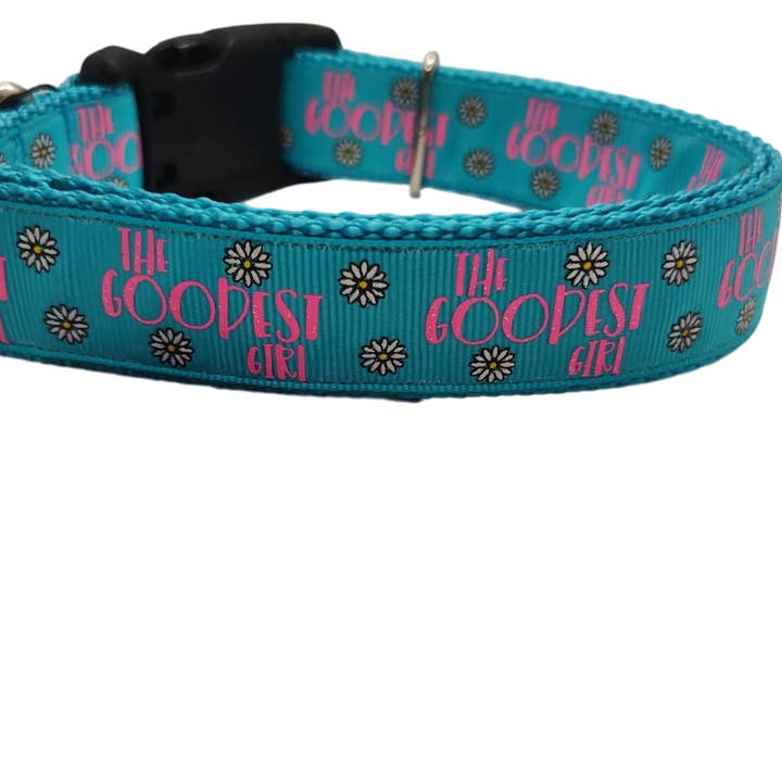 The Goodest Girl Nylon Dog Collar for wholesale by Doot's Pet - Collars For A Cause