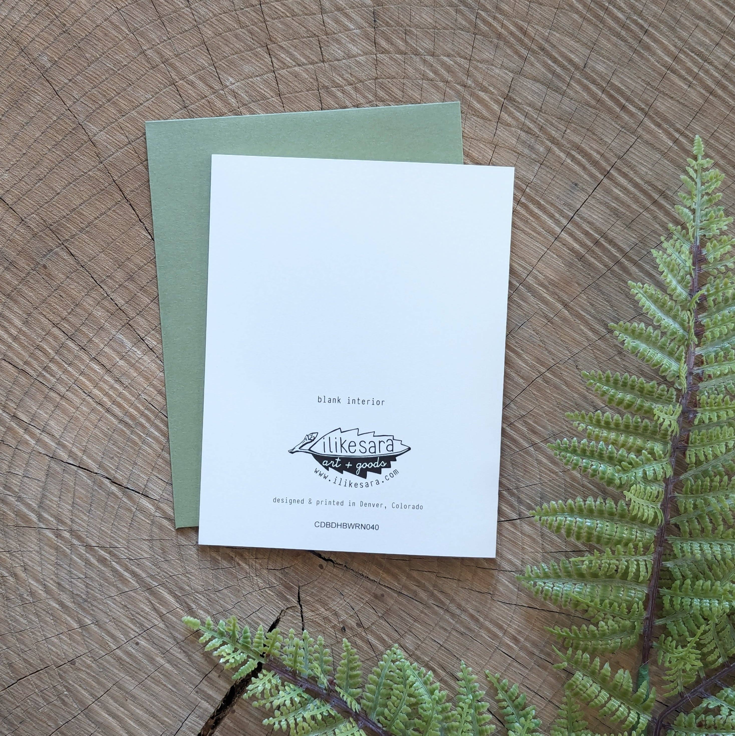 ilikesara | art + goods - Wholesale Birthday Card - greeting card | happy birthday to you wren - bird1