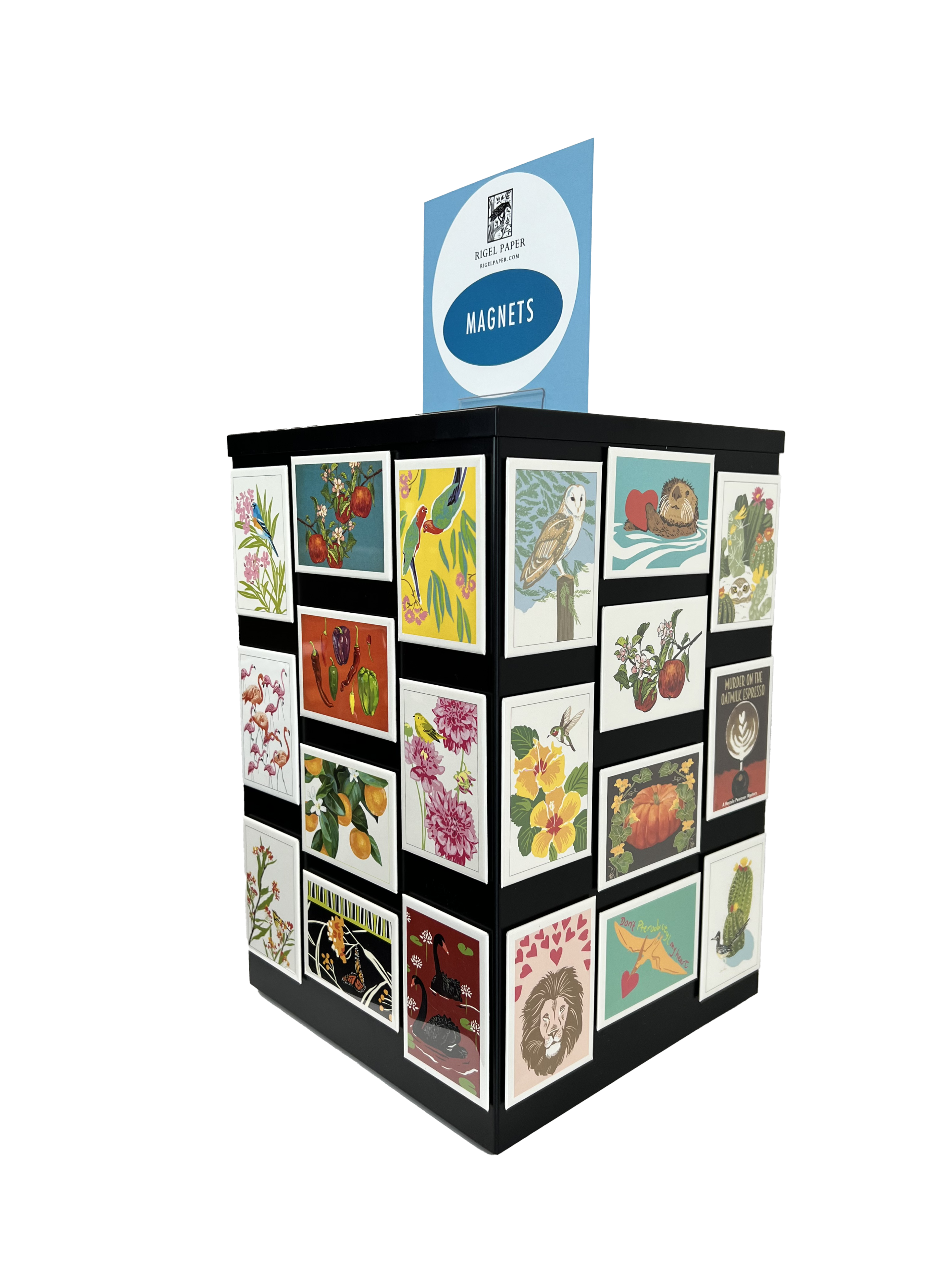 Rigel Paper - Wholesale Magneet - RBU-728 Grijze Haarstreep Vlindermagneet3