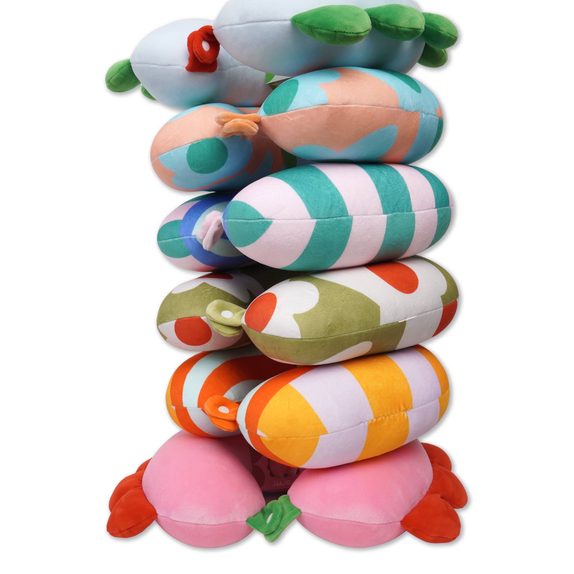 Helio Ferretti Co - Wholesale Travel Pillow - OLIVE GREEN MACRO FLOWER TRAVEL CUSHION HF3