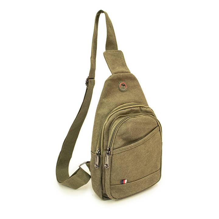 Selini New York - Wholesale Crossbody Bag - Unisex - Canvas Crossbody Sling Bag with Adjustable Strap