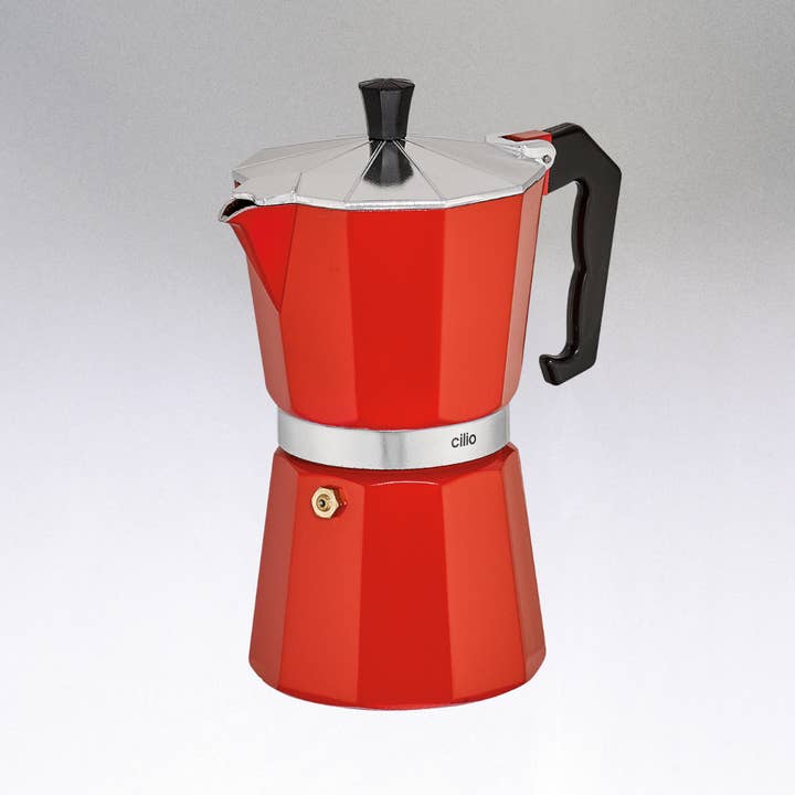 Frieling USA - Wholesale Espresso Maker - Classico Espresso Maker Red, 15 fl. oz.