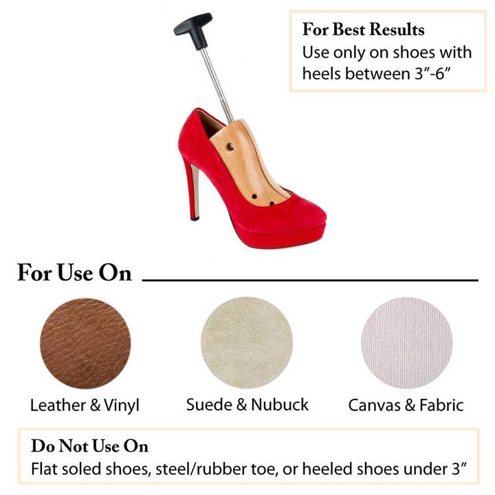 FootFitter - Wholesale Shoe Horn - Unisex - FootFitter Premium Professional 3"-6" High Heel Shoe Stretcher - HH17
