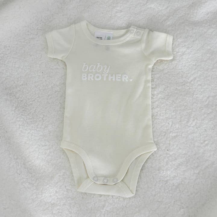 Infant Short Sleeve Romper - Natural for wholesale by Smitten Bub Co.