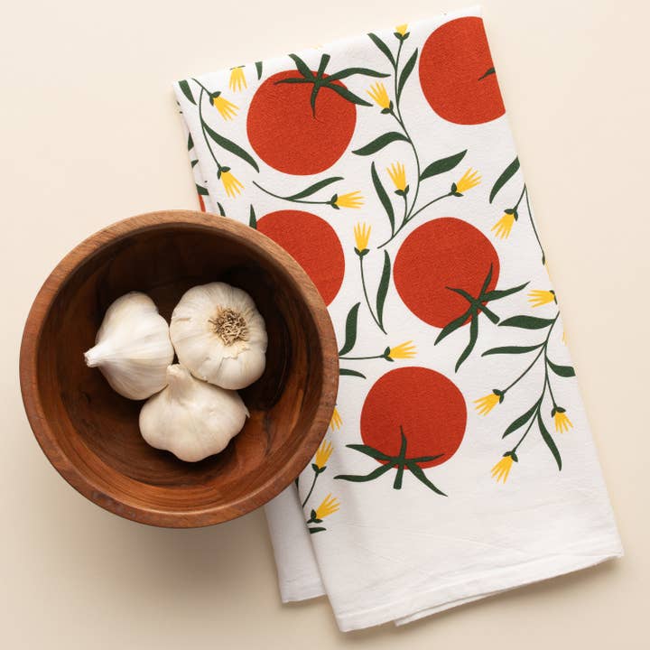 Tomaten Geschirrtuch | Küchendekor für den Großhandel von HAZELMADE® Tea Towels + Gifts