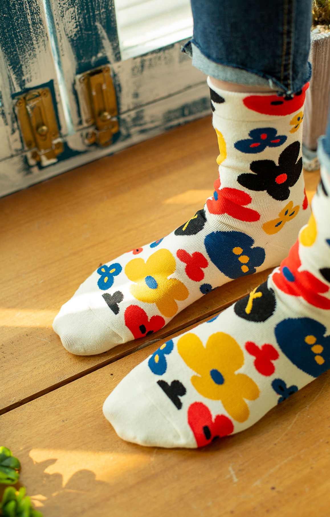 7DAYSSOCKS – wholesale Socks – Women's – Women's Crew Flower Fleur Socks8