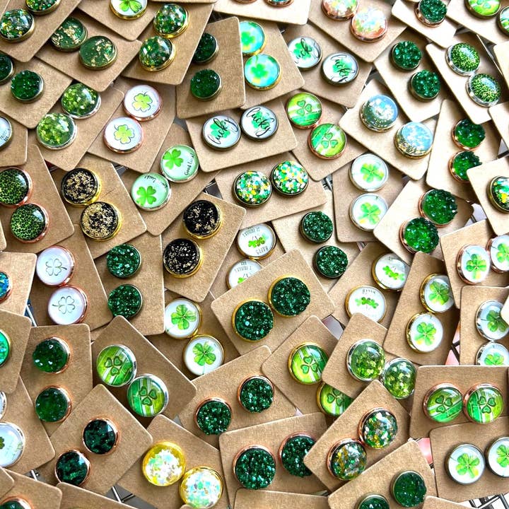 Kate Tuesday Jewelry - Wholesale Stud/Post Earrings - 🍀 St Patricks Day Grab Bag Earrings1