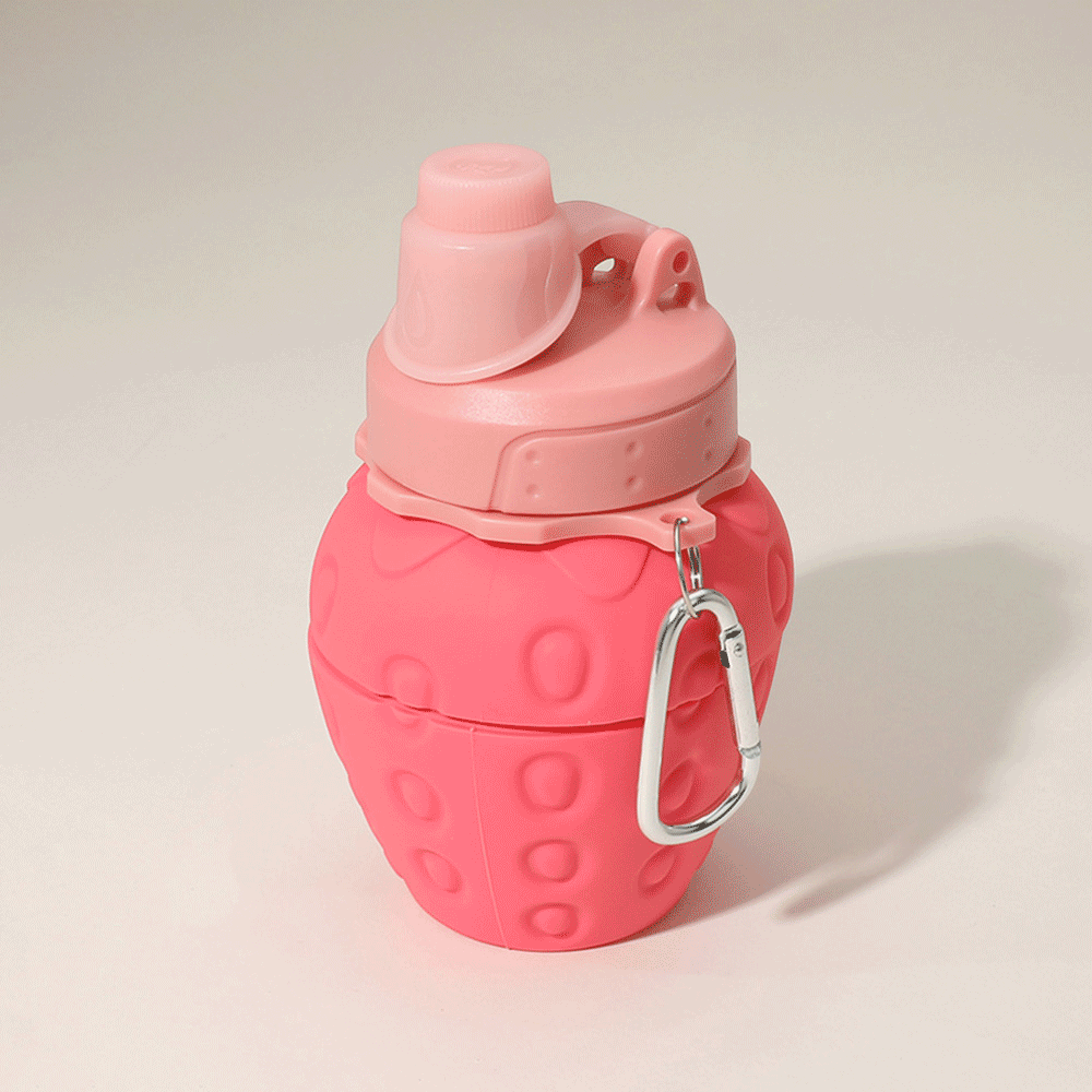 Sensibling Corp. - Wholesale Water Bottle - Collapsible Strawberry Water Bottle0