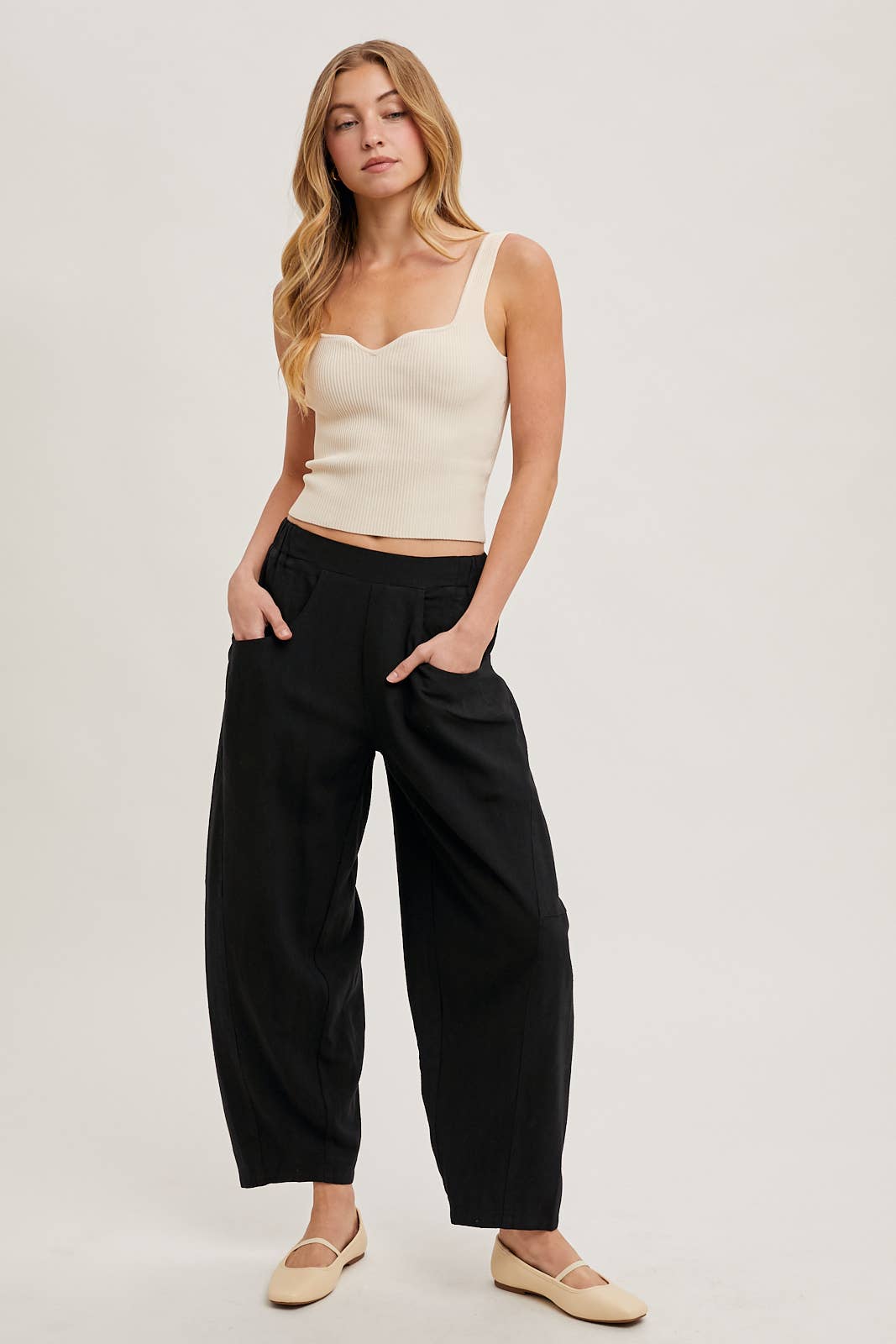 Bluivy - Wholesale Pants - Women's - RELAXED BARREL PANTS WITH POCKETS15
