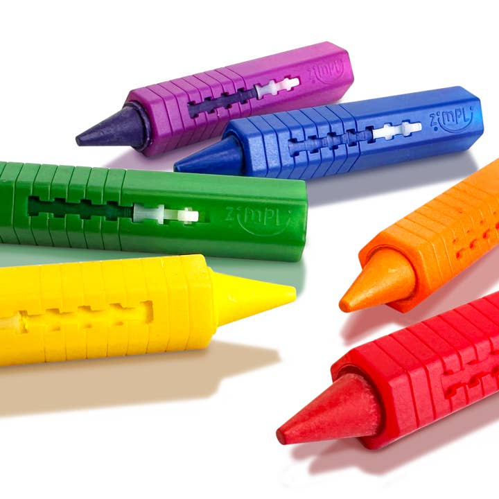 Zimpli Kids - Wholesale Bath Toy - Baby - Zimpli Baff Crayons 6 Pack Colourful Arts & Crafts Bath Toy