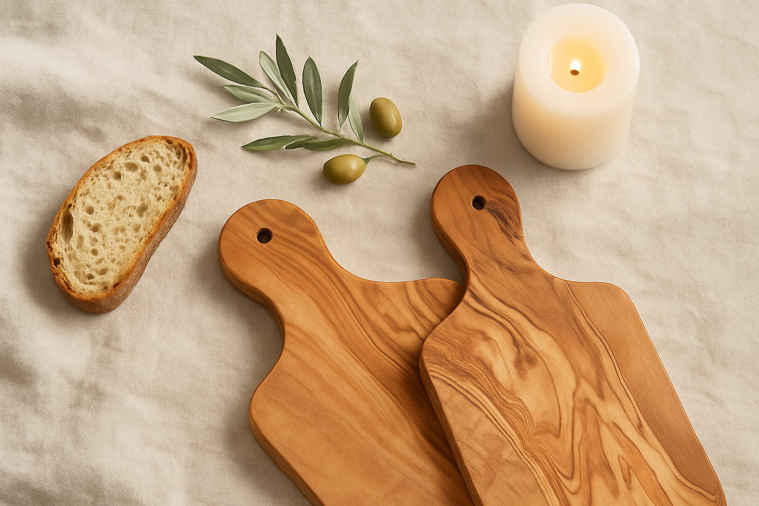 Carré Olive Wood – wholesale Cheese board – Olive wood Paddle cheese board 10" - Cheese & Charcuterie1