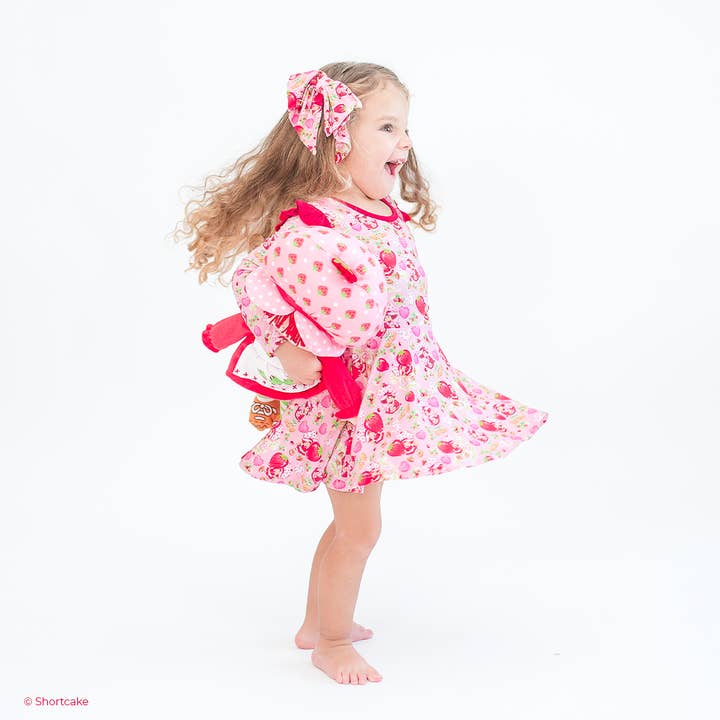 Robe à manches longues à volants Strawberry Shortcake™ pour la vente par Sweet Peas Co