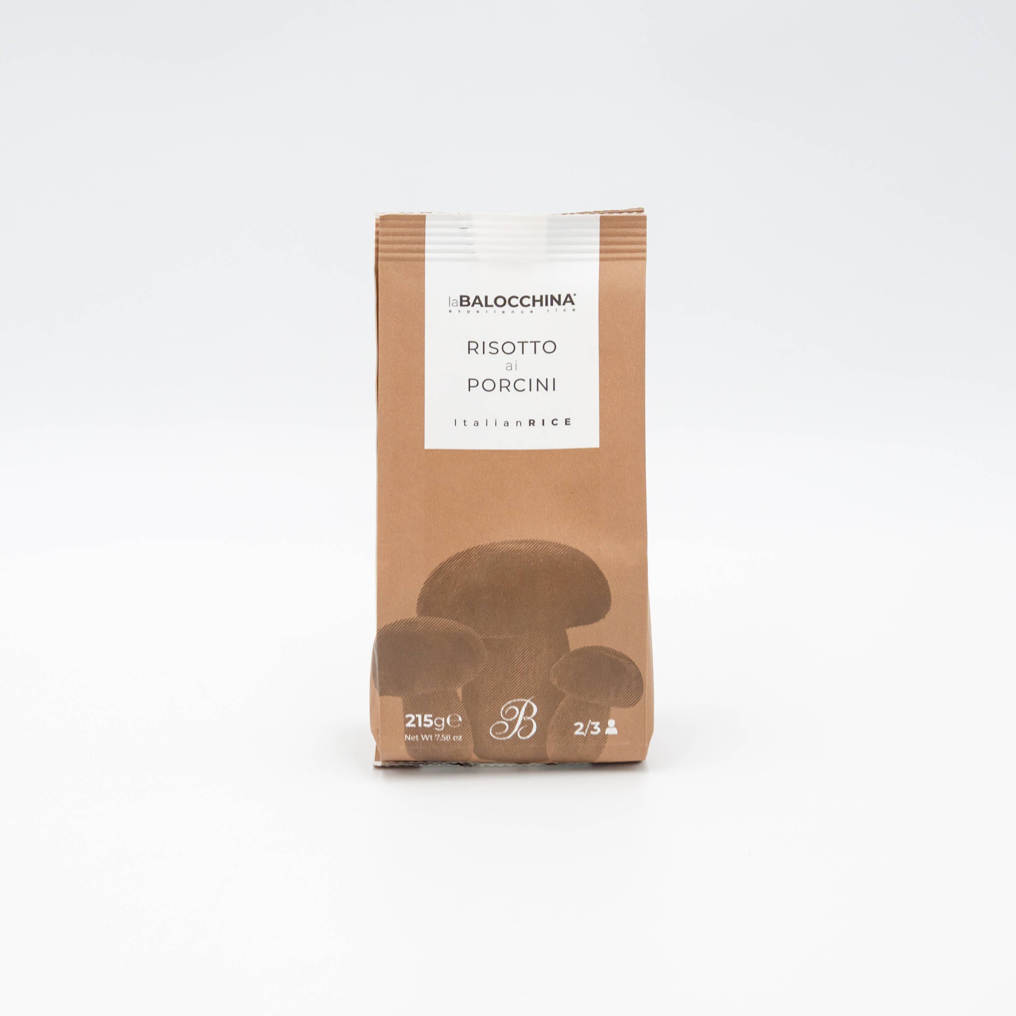 laBalocchina - Vente Riz pour risotto - Risotto aux cèpes 215 g en papier recyclable2