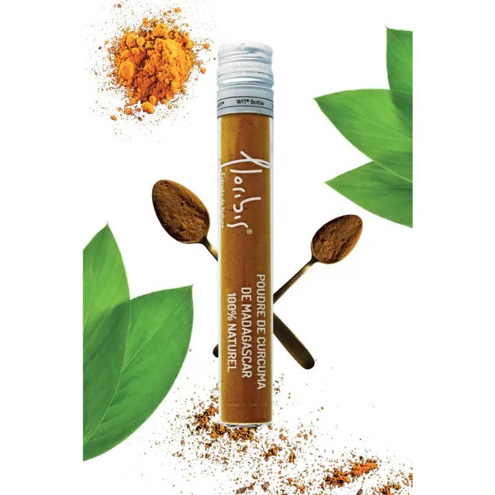 Floribis - Vendita all'ingrosso Spezie essiccate - Curcuma in polvere Tubetto 30 gr