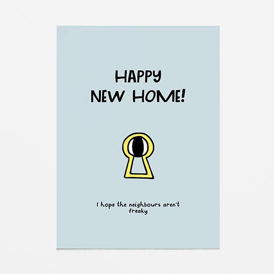 greeting card - New home - Keyhole for wholesale by Van Kira