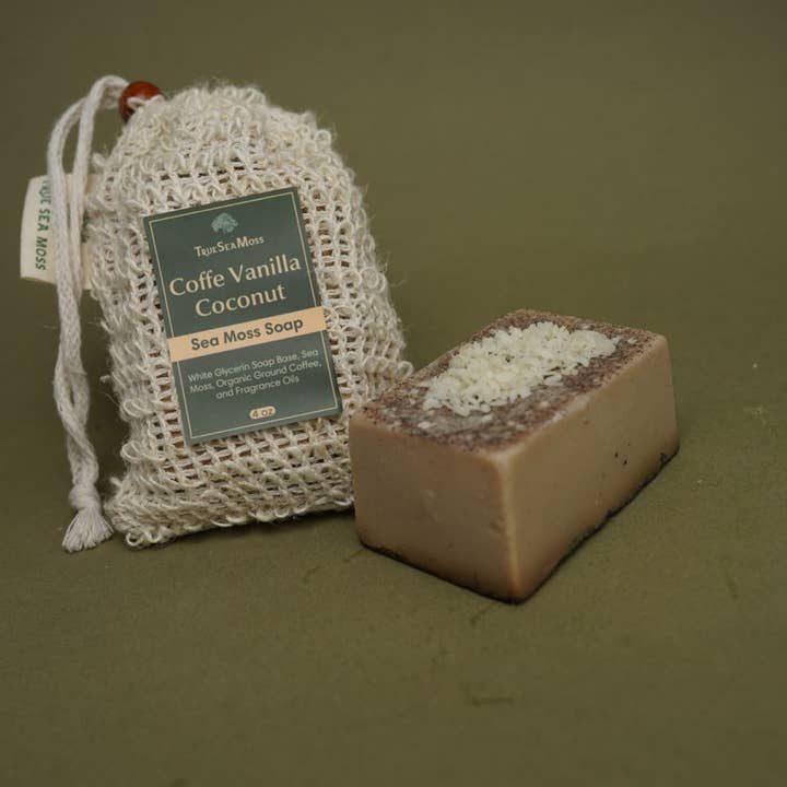 TrueSeaMoss - Wholesale Bar Soap - Sea Moss Soap Green Tea Matcha & Aloe Bergamot 2 Pack Soaps