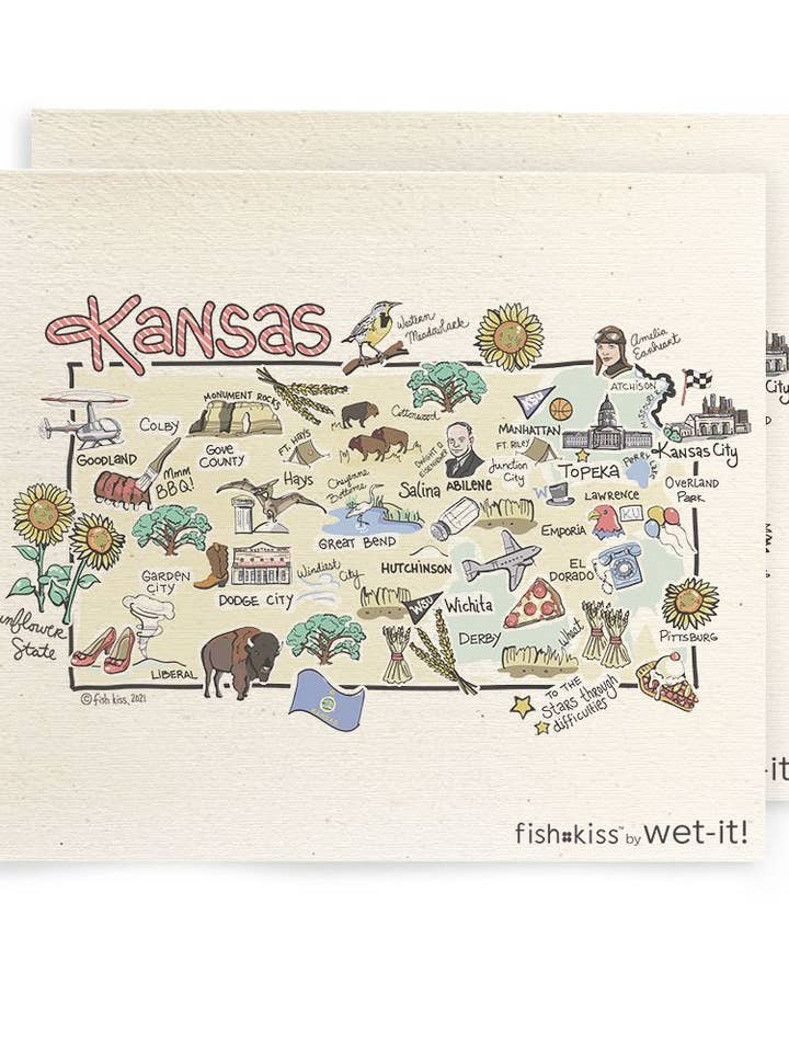 Tessuto svedese Fishkiss Kansas per la vendita all'ingrosso da parte di Wet-it!