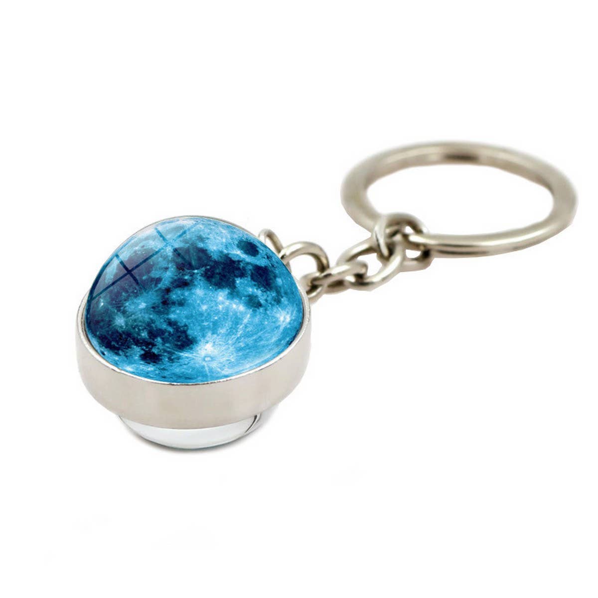ACCITY - Wholesale Keychain - Women's - COSMIC MOON CRYSTAL GLASS BALL KEYCHAIN PENDANT_CWMM04995